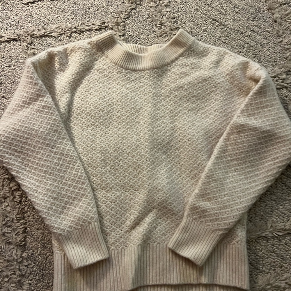 Joie Textured Cream Sweatshirt